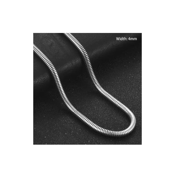 Collar hombre plata